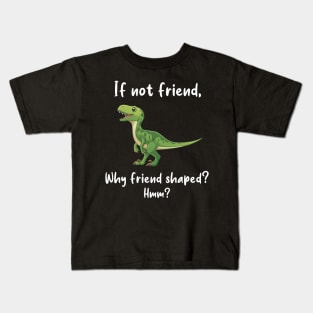 Velociraptor Friend Shaped Kids T-Shirt